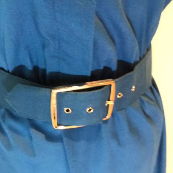 “ JUNIOR SCOPE” Vintage/ Retro Blue Dress. - Picture 6 of 16